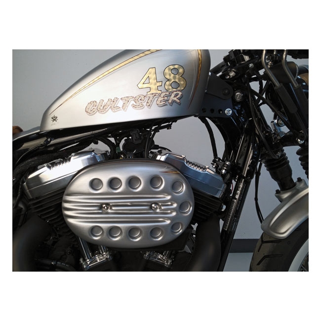 Cult Werk Unpainted Slotted Air Cleaner Cover For Harley Davidson