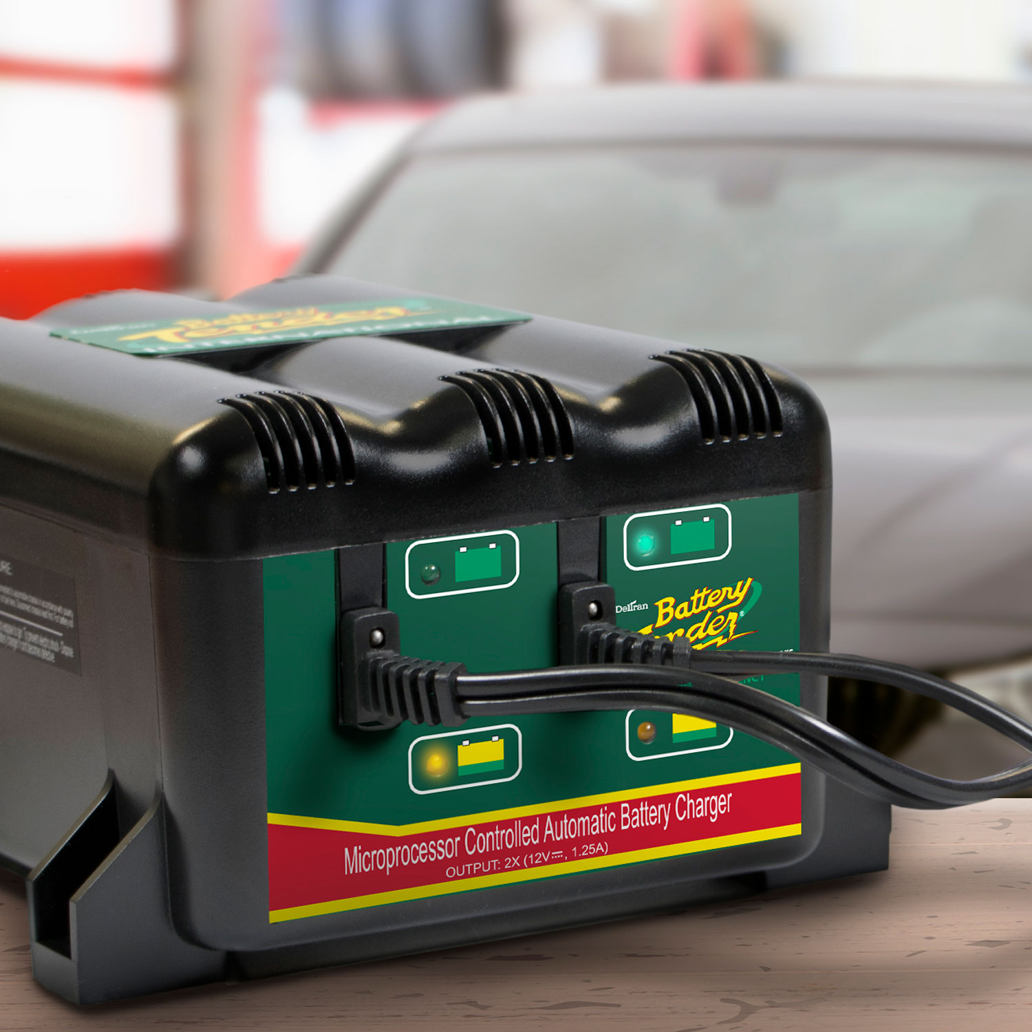 Deltran Battery Tender 2Bank 12V Battery Charger With Eu Wall Plug