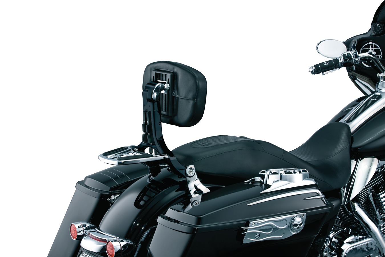 Kuryakyn Multi Purpose Driver and Passenger Backrest In Black