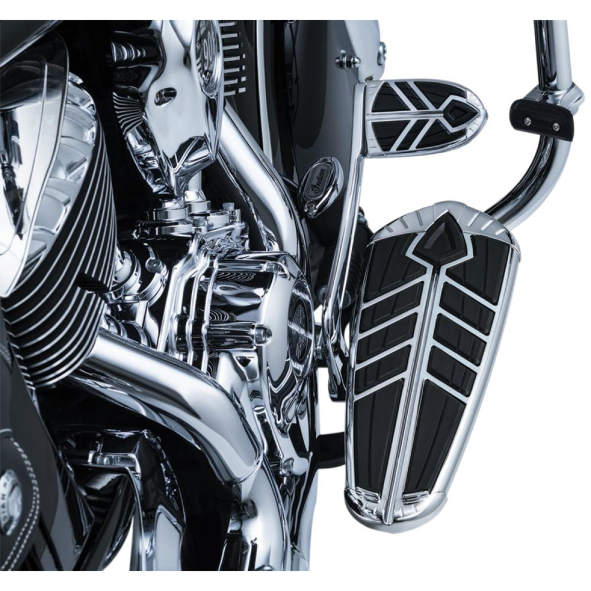 Kuryakyn Spear Floorboard Inserts In Chrome For Indian Motorcycles