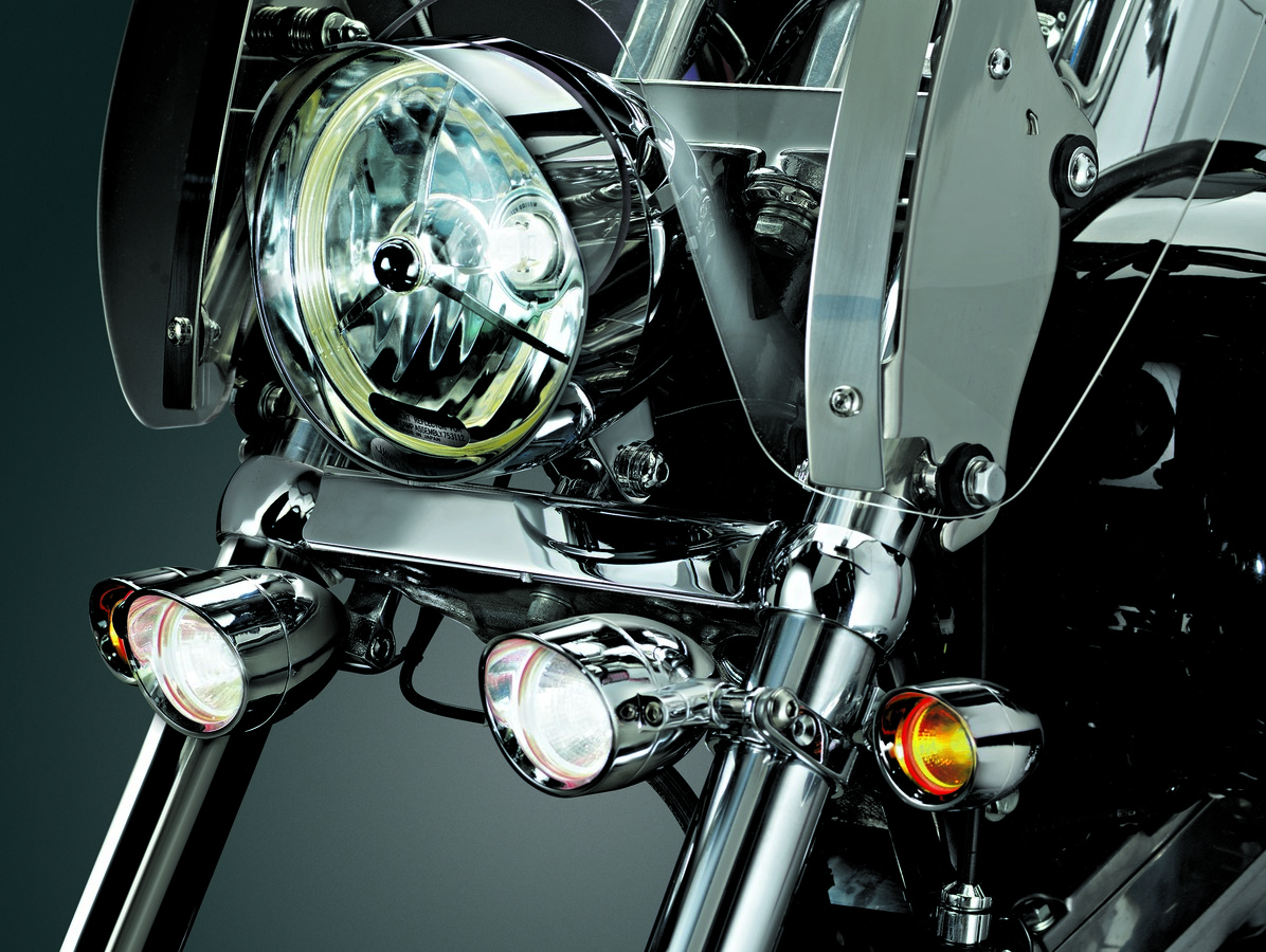 Collier De Fourche Kuryakyn 4014 Pour Harley - Diamètre 39-41mm - Chrome - Pour Clignotants