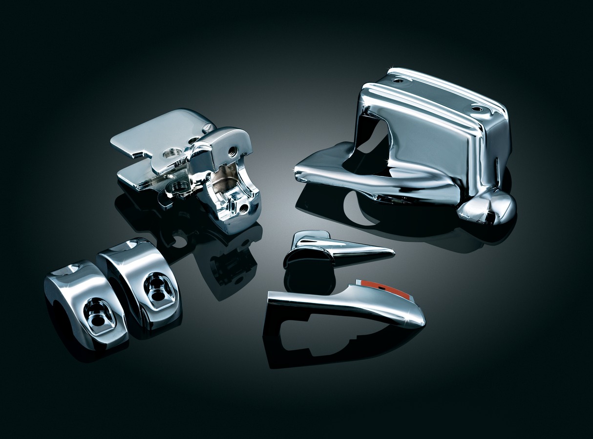Kuryakyn Brake & Clutch Control DressUp Kit In Chrome Finish For