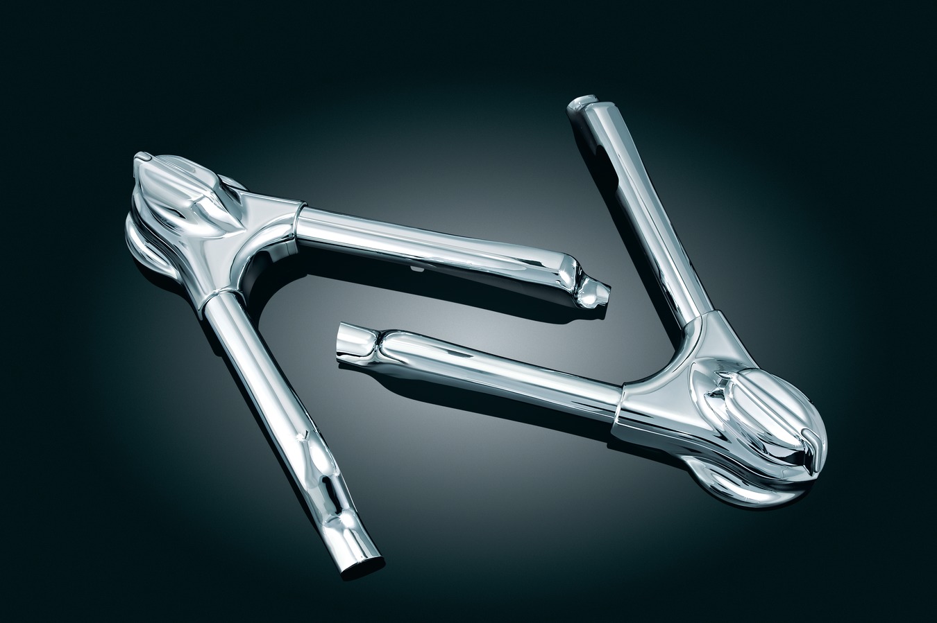 Kuryakyn Swingarm Covers In Chrome Finish For Harley Davidson 2008