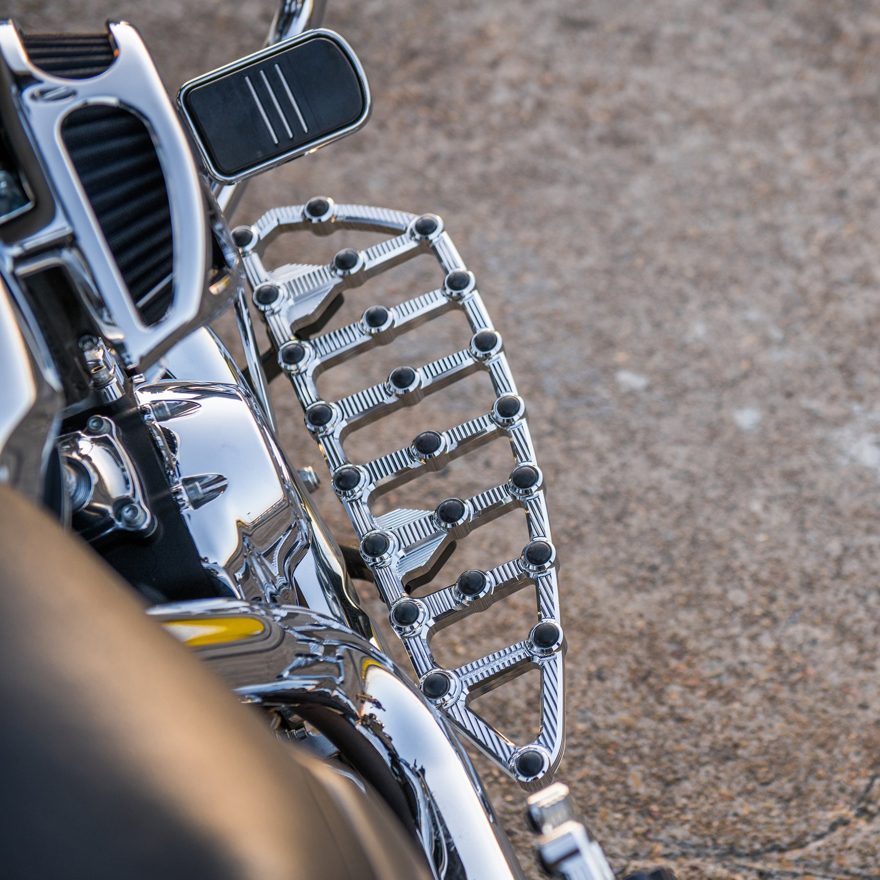 Arlen NessMX Floorboards In Chrome Finish For Harley Davidson 1984