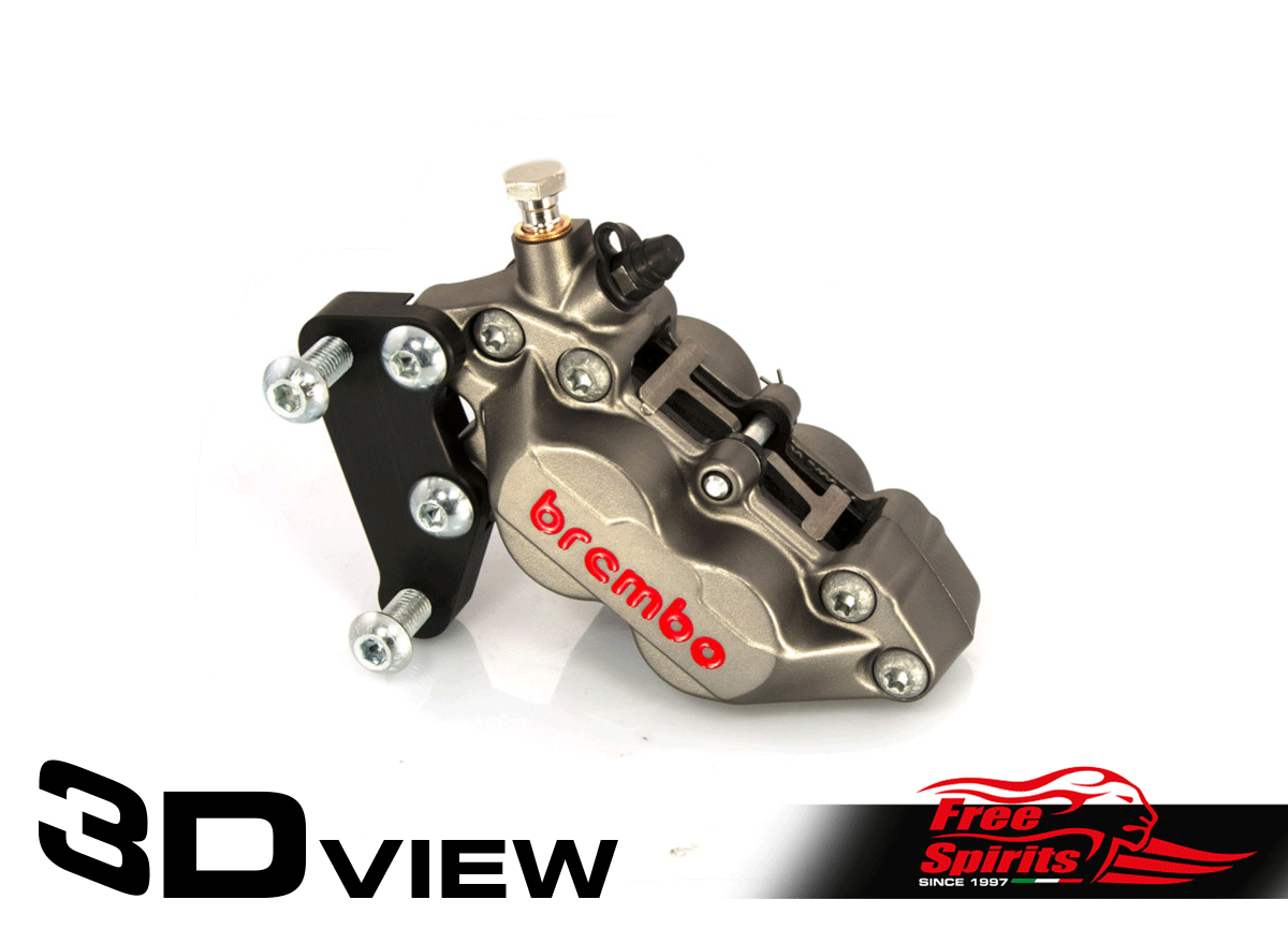 Free Spirits Complete BoltIn Kit With 4 Piston Caliper In Titanium