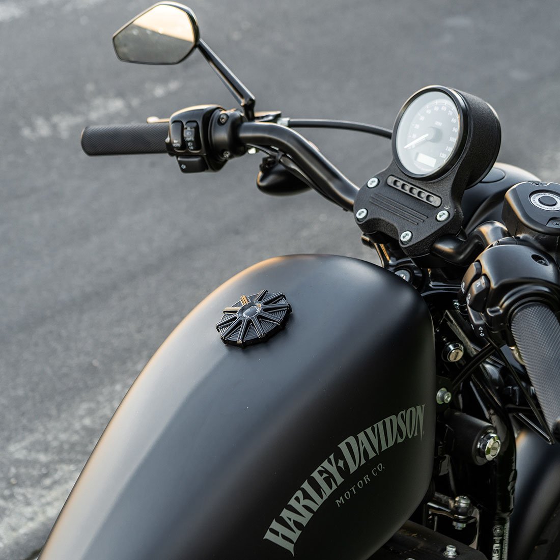 Arlen Ness 10Gauge Gas Cap In Black For Harley Davidson 19962021 With