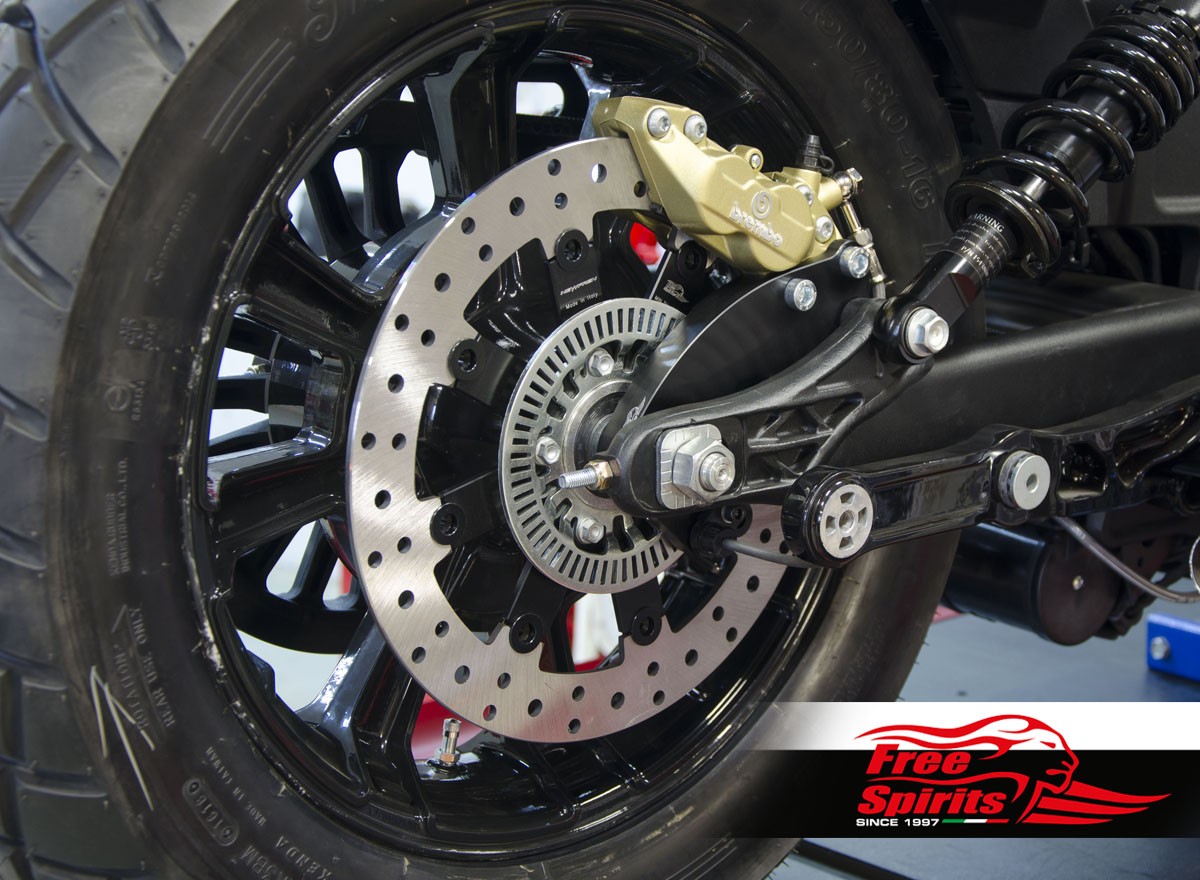 Free Spirits Rear Brake Rotor Kit 298mm With Pads For Brembo Kits For
