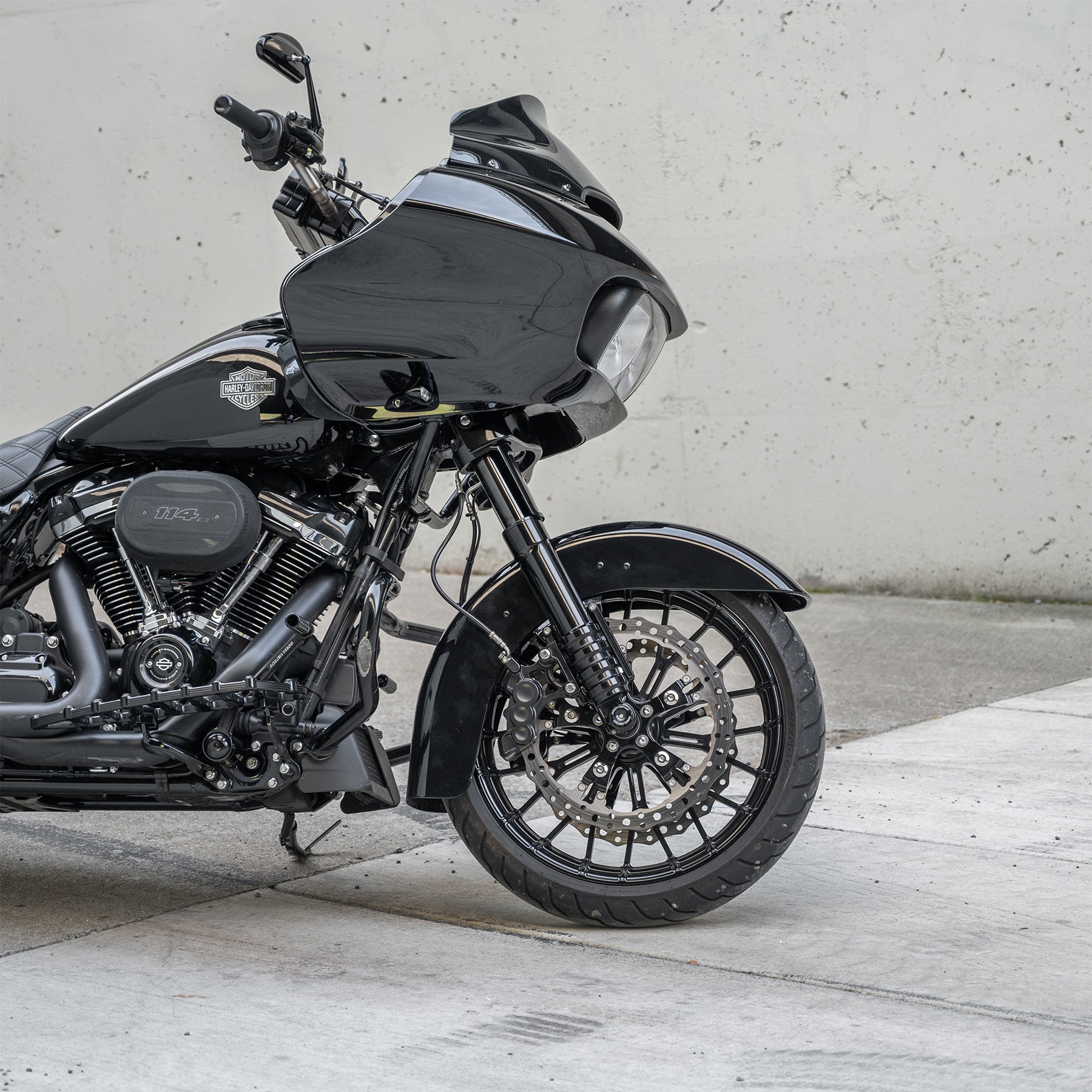 Arlen Ness Method No Flex Fork Legs In Black For Harley Davidson 2014