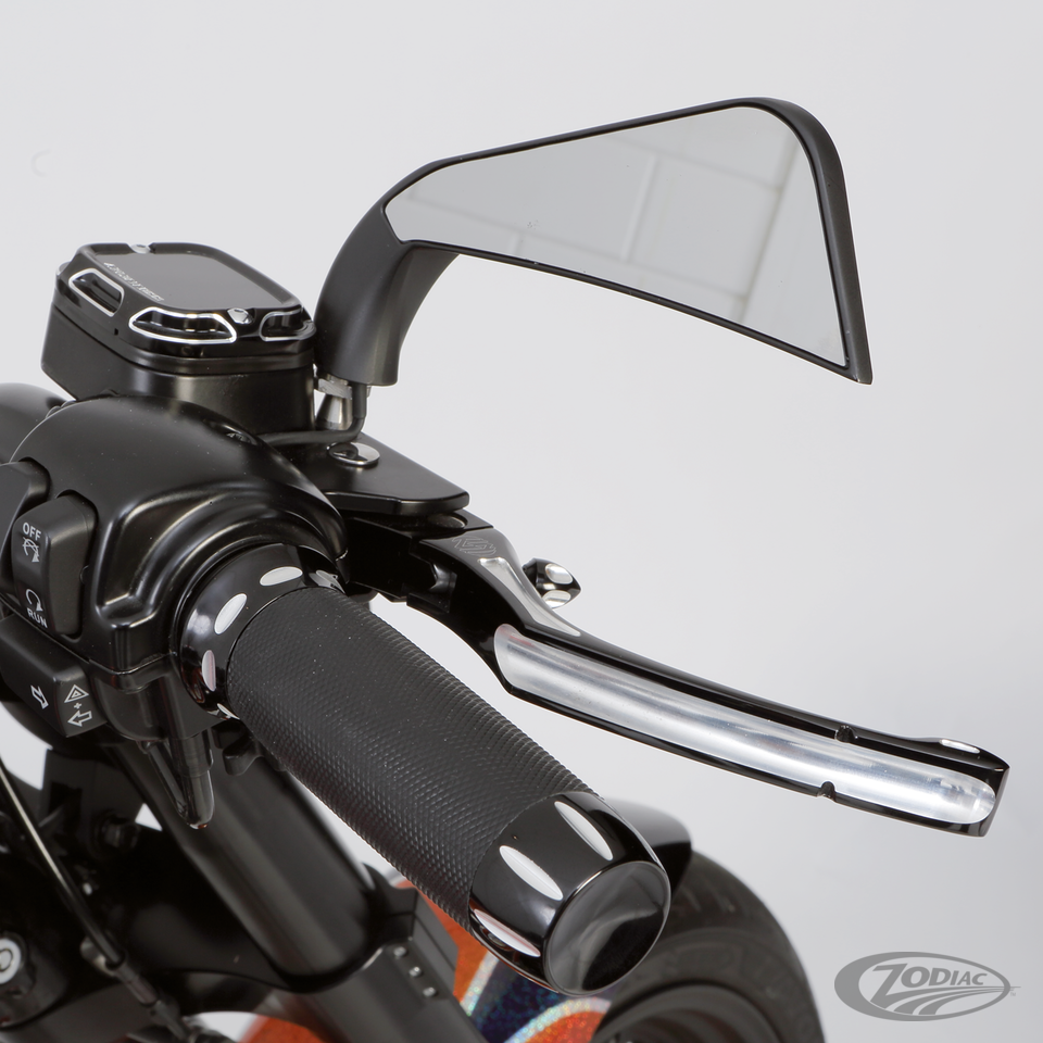 Zodiac Avenger Mirrors With LEDs in Black Finish (270857) ARH Custom UK