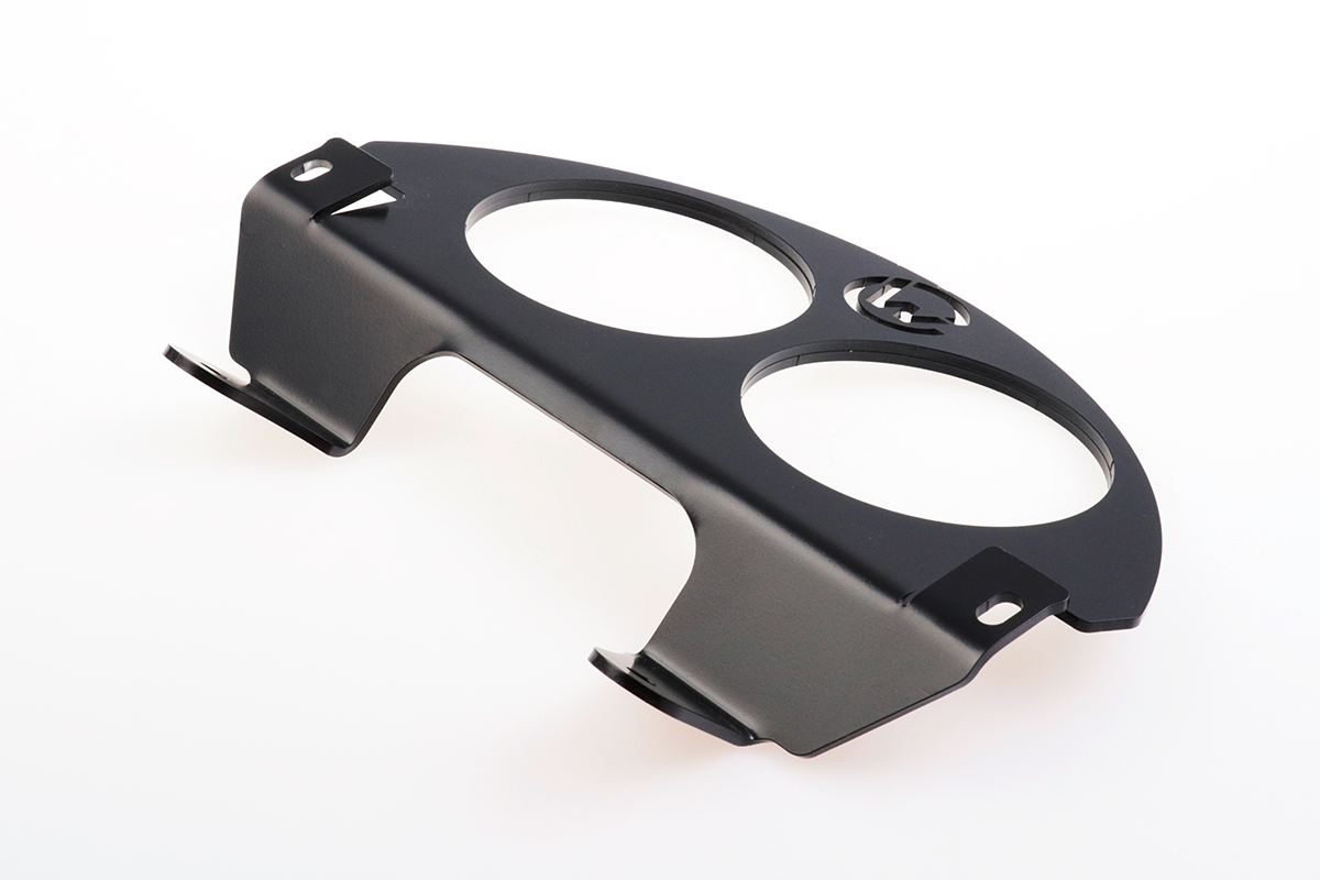 Cult Werk Dash Cover With Speedometer Offset Kit In Gloss Black For