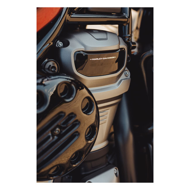 Cult Werk Slotted Air Filter Cover in Gloss Black Finish For Harley