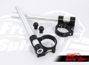 Free Spirits Clip On Bars For 54mm Fork Tubes In Black (202804K)