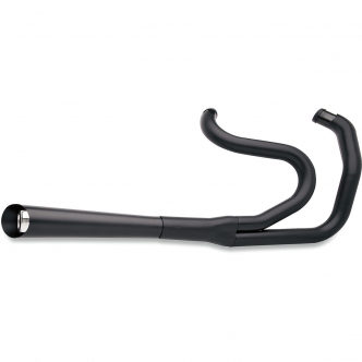 SuperTrapp SuperMeg 2:1 Standard Exhaust Systems in Black Finish for Harley Davidson FXST/FLST 1984-2011 (827-71572)