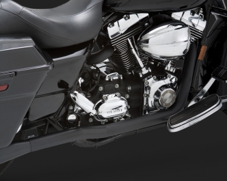 Vance & Hines Dresser Duals Exhaust Performance Exhaust System in Black for Harley Davidson 1995-2008 Touring Motorcycles (Headers only) (46799)