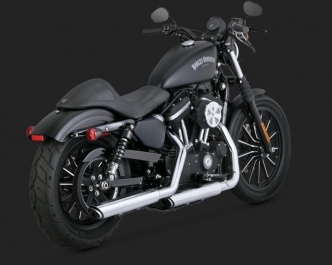 Vance & Hines Twin Slash 3 Inch Slip-ons in Chrome for Harley Davidson 2014-2020 Sportster Motorcycles (16861)