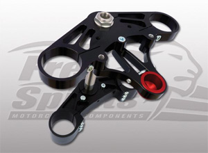 Free Spirits Triple Clamps in Black for Harley Davidson XR 1200 Motorcycles (202404K)