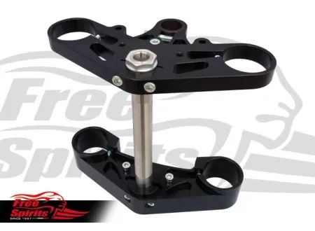 Free Spirits Triple Clamps in Black for Harley Davidson XR 1200 Motorcycles (202404K)