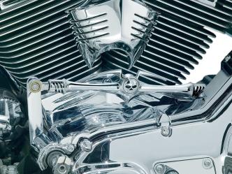 Kuryakyn Zombie Shift Linkage for Harley Davidson Touring, Trike & Softail Motorcycles In Chrome Finish (1075)