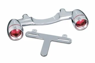 Kuryakyn Bullet Light Rear Turn Signal Bar In Chrome Finish (2098)