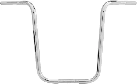Burly Brand 10 Inch Apehanger Handlebars in Chrome for Harley Davidson and Custom Motorcycles (B28-308T)