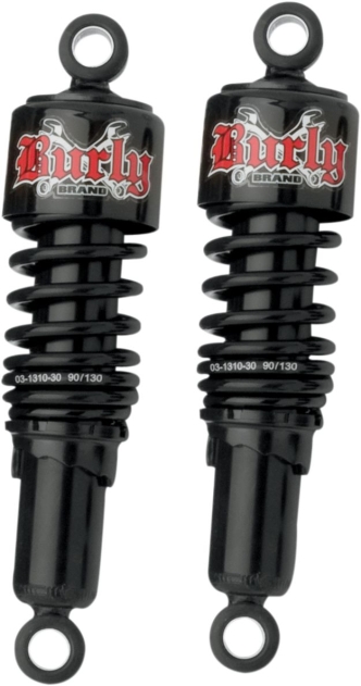 Burly Brand Slammer Shocks in Black for Harley Davidson Sportster 2004 and Up Models (B28-1201B)