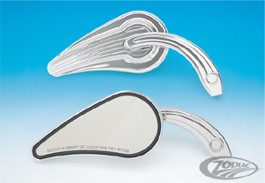 Zodiac Dragster Mirrors in Chrome Finish (270428 & 270429)