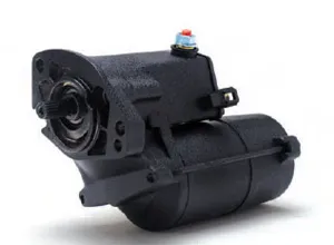 Jims USA 1.8Kw High Torque Starter Motor In Black Finish For Harley Davidson Big Twin Evos 94-99 / Dyna 99-05 / Softail 00-06 / FL 99-06 Motorcycles (638)