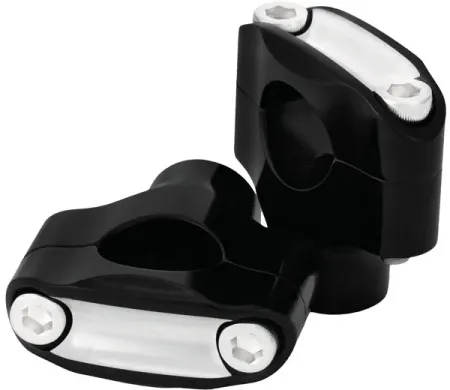Roland Sands Design Nostalgia Risers 2 Bolt In Contrast Cut Finish For Harley Davidson & Custom Motorcycles (0208-2049-BM)