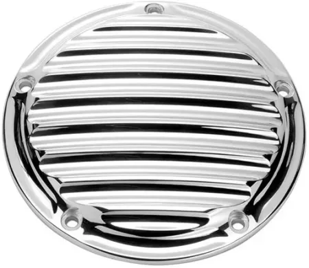 Roland Sands Design Nostalgia Derby Cover In Chrome Finish For 1999-2017 Dyna, 1999-2018 Softail (Excl. 2018 FLSB), 1999-2015 Touring & Trike Models (Excl. 2015 FLHTCUL, FLHTKL) (0177-2011-CH)