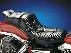 Le Pera Regal Plush 2 Piece Foam Seat For Harley Davidson 1964-1984 FL, FX Shovel Motorcycles (L-132)