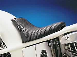 Le Pera Bare Bones Solo Seat With Basket Weave For Harley Davidson Rigid Motorcycles (L-009BW)