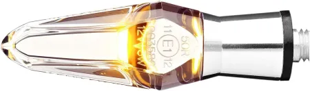 Motogadget M-Blaze Ice Turn Signals In Polished Finish For Harley Davidson & Custom Motorcycle Applications (6003012)