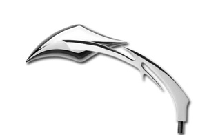 Wicked Image Right Side Tribal Mirror in Chrome Finish (677659)