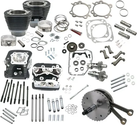 S&S 124 Inch Hot Setup Kit in Black Finish For 1999-2006 Twin Cam 88A (Excluding 2006 Dyna) Models (900-0564)