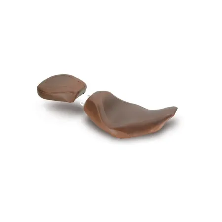 Mustang Tripper Solo Wide, Brown 14 Inch Seat For Harley Davidson 1997-2007 FLHR, FLHX & Touring CVO Models (76732)