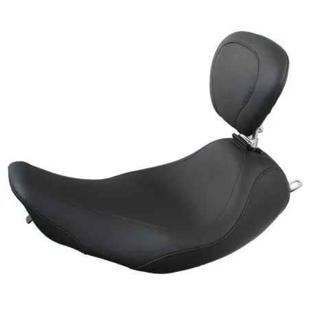 Mustang Tripper Solo Wide 14 Inch Seat With Backrest For Harley Davidson 1997-2007 FLHR, FLHX & Touring CVO Models (79693)