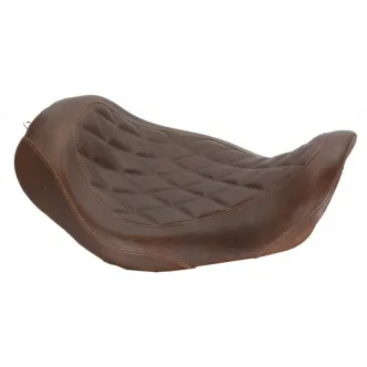 Mustang Tripper Wide, Diamond Stitch, Brown, Solo Seat 13 Inches For Harley Davidson 2006-2016 Dyna Motorcycles (76706)