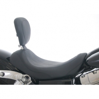 Mustang Tripper Wide Solo Seat 13 Inches With Backrest For Harley Davidson 2006-2016 Dyna Motorcycles (79800)