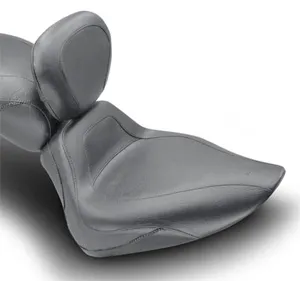 Mustang Vintage Solo Sport Seat 15 Inches With Backrest For Harley Davidson 2000-2006 Softail Motorcycles With Up To 150 Stock Tire (Excl. Deuce) (79278)