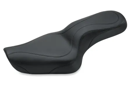 Mustang One Piece Day Tripper Seat With Front Width 12 Inches And Rear Width 6 Inches For Harley Davidson 2004-2020 XL Sportster Models With 4.5G Tanks (76375)