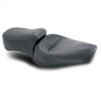 Mustang Standard Touring Seat With Front Width 12.5 Inches And Rear Width 8 Inches For Harley Davidson 1996-2003 XL Sportster Models With 2.1G & 3.3G Tanks (75741)