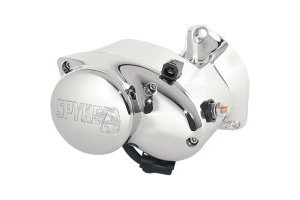 Spyke Stealth 1.4KW Starter In Chrome Finish For 1989-1993 Big Twin Motorcycles (Except FLT) (400255)