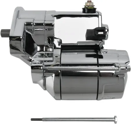Drag Specialties 1.4KW Starter in Chrome Finish For 1990-2006 Harley Davidson Big Twin Motorcycles (Except 2006 Dyna) (80-1002)