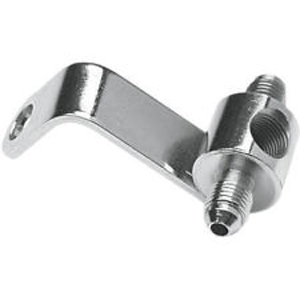 Goodridge Brake Switch Fitting with Tab in Chrome Finish (ARM428029)