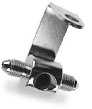 Goodridge Brake Switch Fitting with Tab in Chrome Finish (ARM528029)