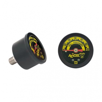 Accel 60PSI Oil Pressure Gauge in Black Finish (7121B)