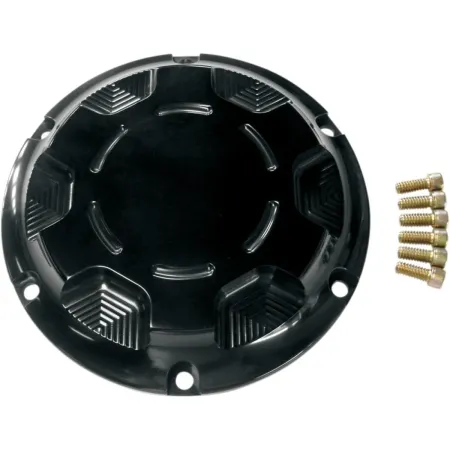 Joker Machine Techno Derby Cover In Black Anodised Finish For 2004-2020 Sportster Models (10-691B)