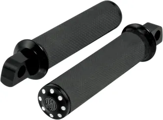 Roland Sands Design Tracker Footpegs With Straight Male Mount In Contrast Cut Finish (0035-1088-BM)