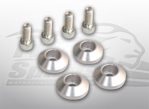 Free Spirits Triumph Classic Damper Kit Plugs (Silver) (301902S)