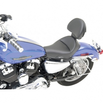Saddlemen Renegade Heels Down Solo Seat & Backrest For Harley Davidson 2004-2020 Sportster Motorcycles (807-03-0041)